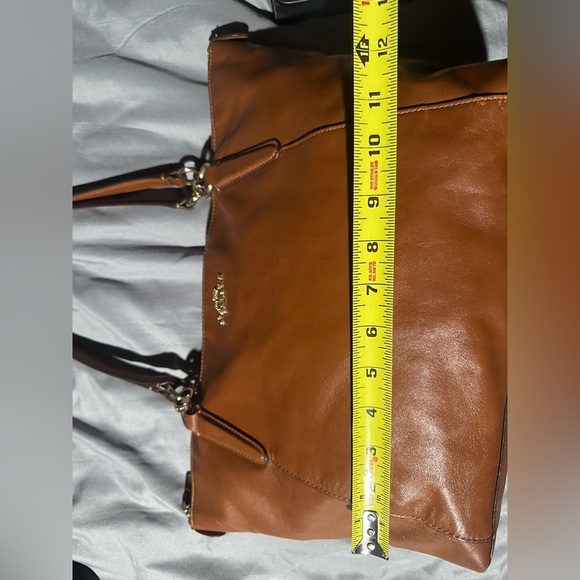 Coach Brown Leather Tote Bag - Picture 14 of 16